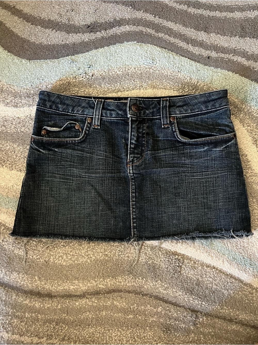 Juicy Couture Dark Blue Denim Mini Skirt